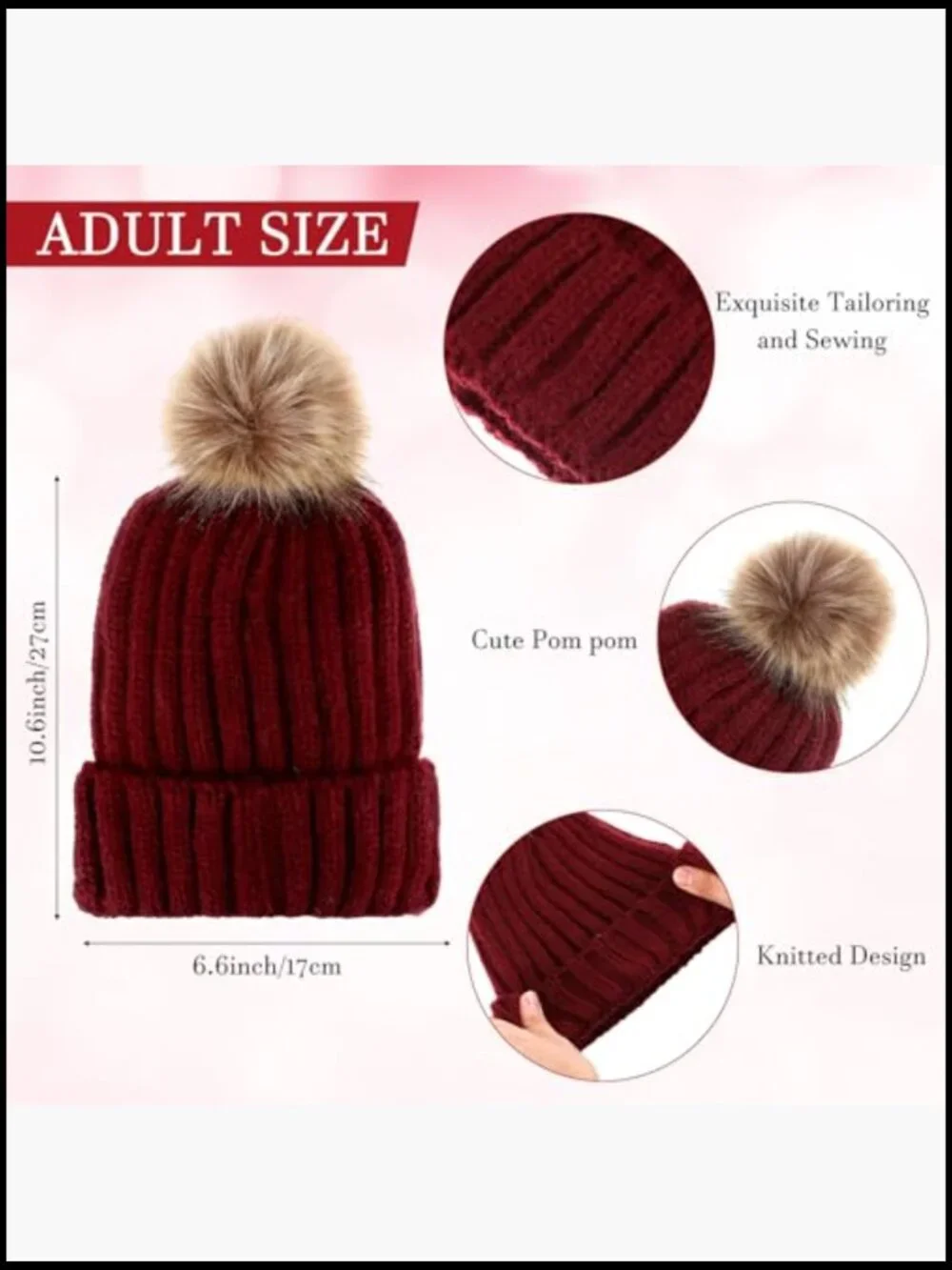 12-Pc Winter Set: Beanie, Scarf, Touchscreen Gloves